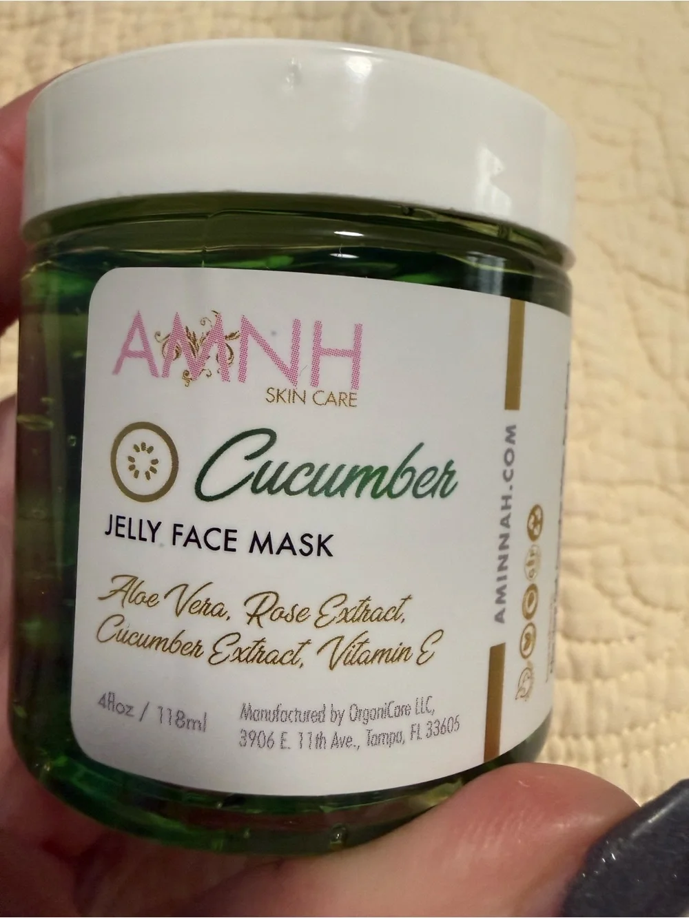 Aminnah Jelly Face Mask (NEW Product) Cucumber, Lemon, Rose & Golden You pick 1! - Picture 6 of 9
